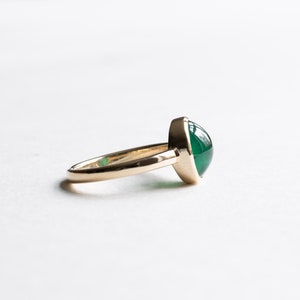 14k Oval Emerald Ring, 2.73 Carat Emerald Ring, Engagement Ring, Emerald Ring, Natural Emerald image 3