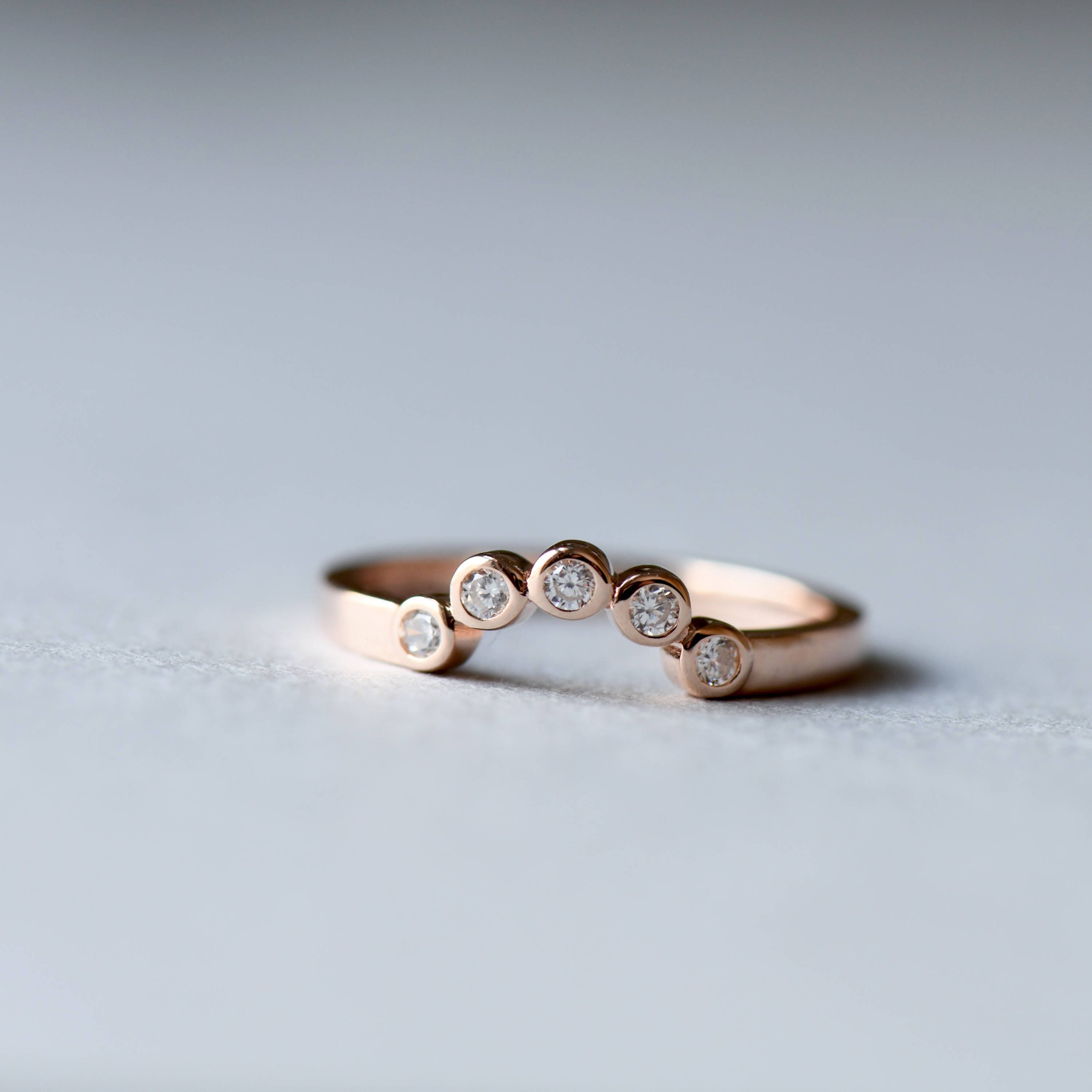 Rose Gold Ring Bezel Ring Ring Enhancer Ring Wraps | Etsy