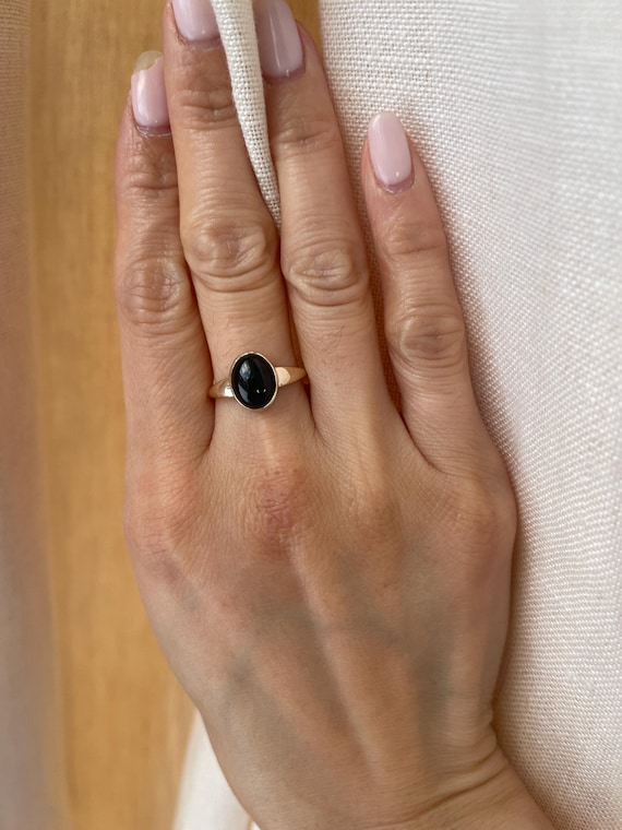 GAGAN oval onyx moderate hoop リング 13号 GAGAN oval onyx moderate hoop リング 13号 oval ring – GAGAN
