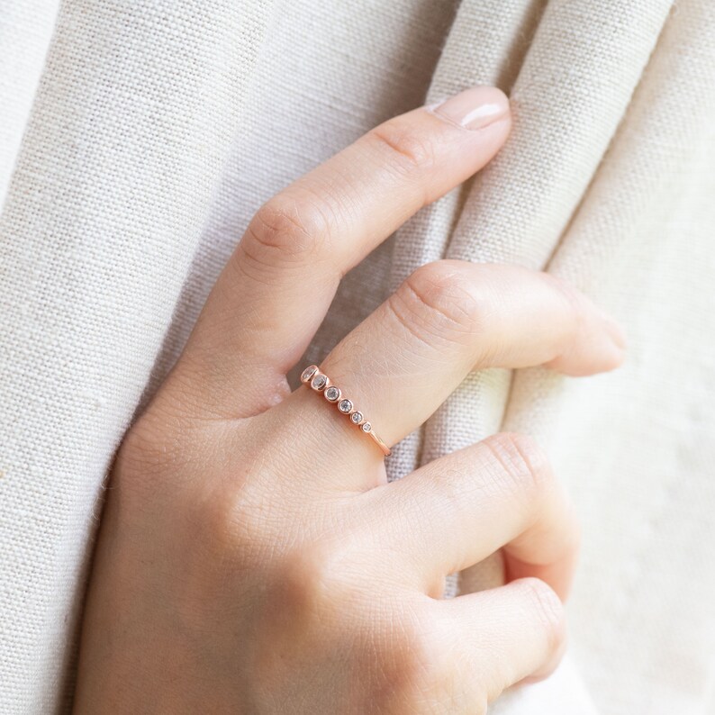 Rose Gold Vermeil Ring Engagement Ring Anniversary Gift Etsy