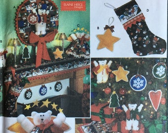 Simplicity 9375 Vintage Pattern Angel Ornaments in Variations UNCUT Craft Pattern