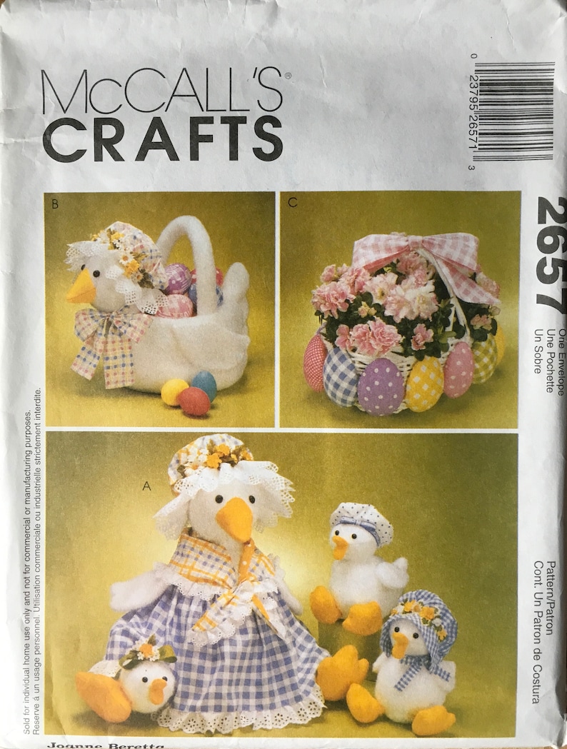 Vintage McCall/'s 2657 Craft Pattern UNCUT