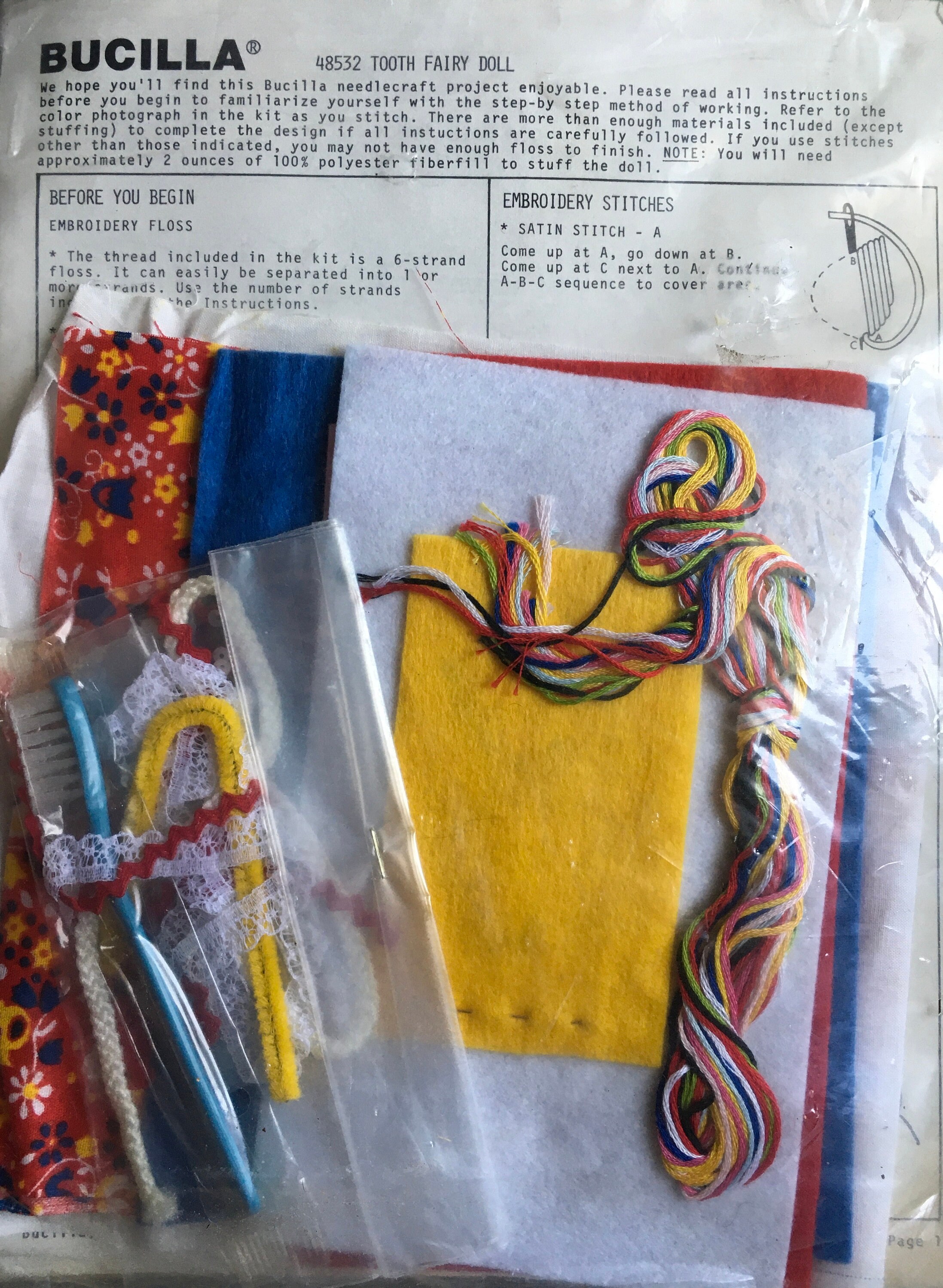 Crewel Stitchery Kit 5115 vintage 