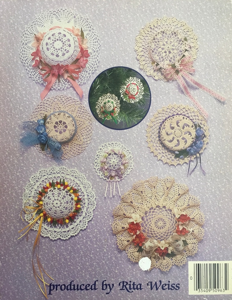Crochet Leaflet For Little Hats Vintage