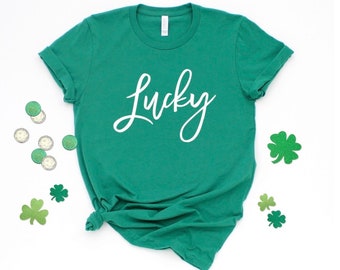 Lucky shirt - Lucky clover shirt - St Patrick's Day Shirt - St Paddy's Day shirt - St Patty's Day shirt - Women's St Patty's