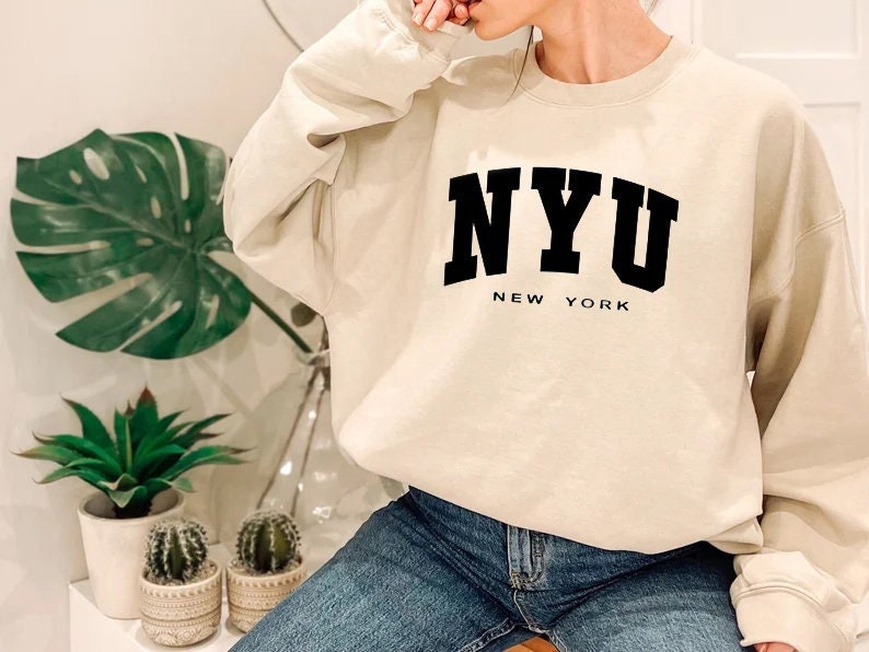 Nyu Crewneck - Etsy
