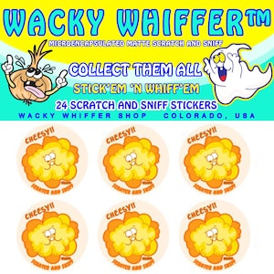 Cheesy Popcorn Scratch and Sniff Stickers - 24 Pack