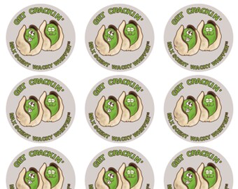 Wacky Whiffer Whiffers Matte MAX SCENT Scratch and Sniff Stickers. Big Pack NEW!! Delicious Toasted Pistachio! Sniff Stickers