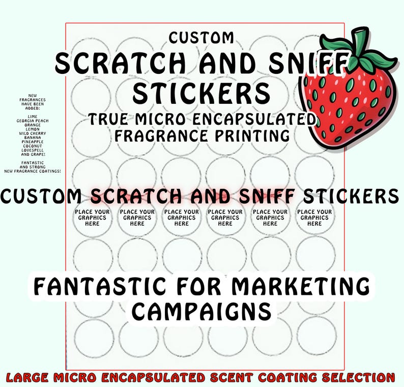 Custom Scratch and Sniff Stickers: Scented Marketing Labels. You MUST ...