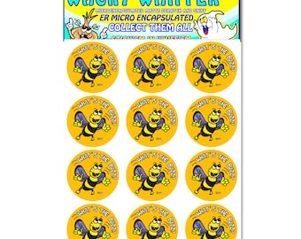 Honey Scented Scratch and Sniff Stickers: 1998 Wacky Whiffers (24 Pack). ER