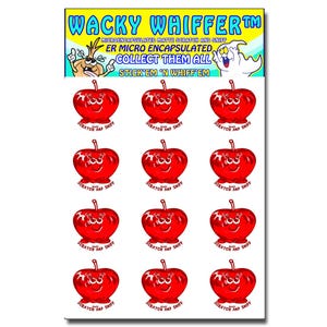 Nostalgic Cinnamon Candy Apple Scented Scratch And Sniff Stickers.  Candy Apple  Scratch and Sniff Stickers For Collecting, Scrapbooking.
