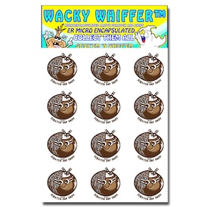 Coconut Scented Scratch and Sniff Stickers: Wacky Whiffer ER Brand