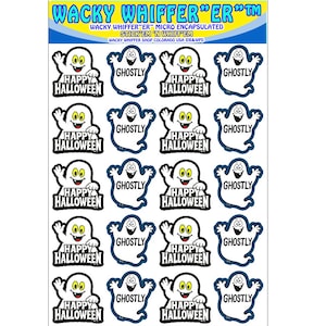 Halloween Ghost Scratch and Sniff Stickers: Coconut Scent, 20 Pack