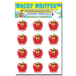 Nostalgic Apple Candy scented Scratch And Sniff Stickers. Apple Scratch and Sniff Stickers For Collecting, Scrapbooking, Fun