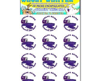 Grape Soda Scratch and Sniff Stickers - Wacky Whiffer 2014 Design
