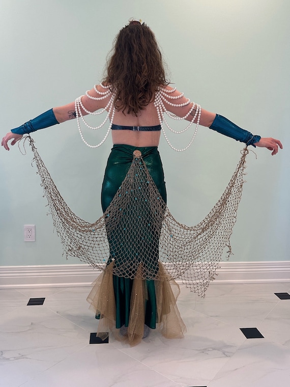 Costume Mermaid Witch Hat Seaworthy Starfish with Net Unique Art to Wear Amazon.com: Coume 7 Pcs Halloween Mermaid Costume Accessory  main image 4