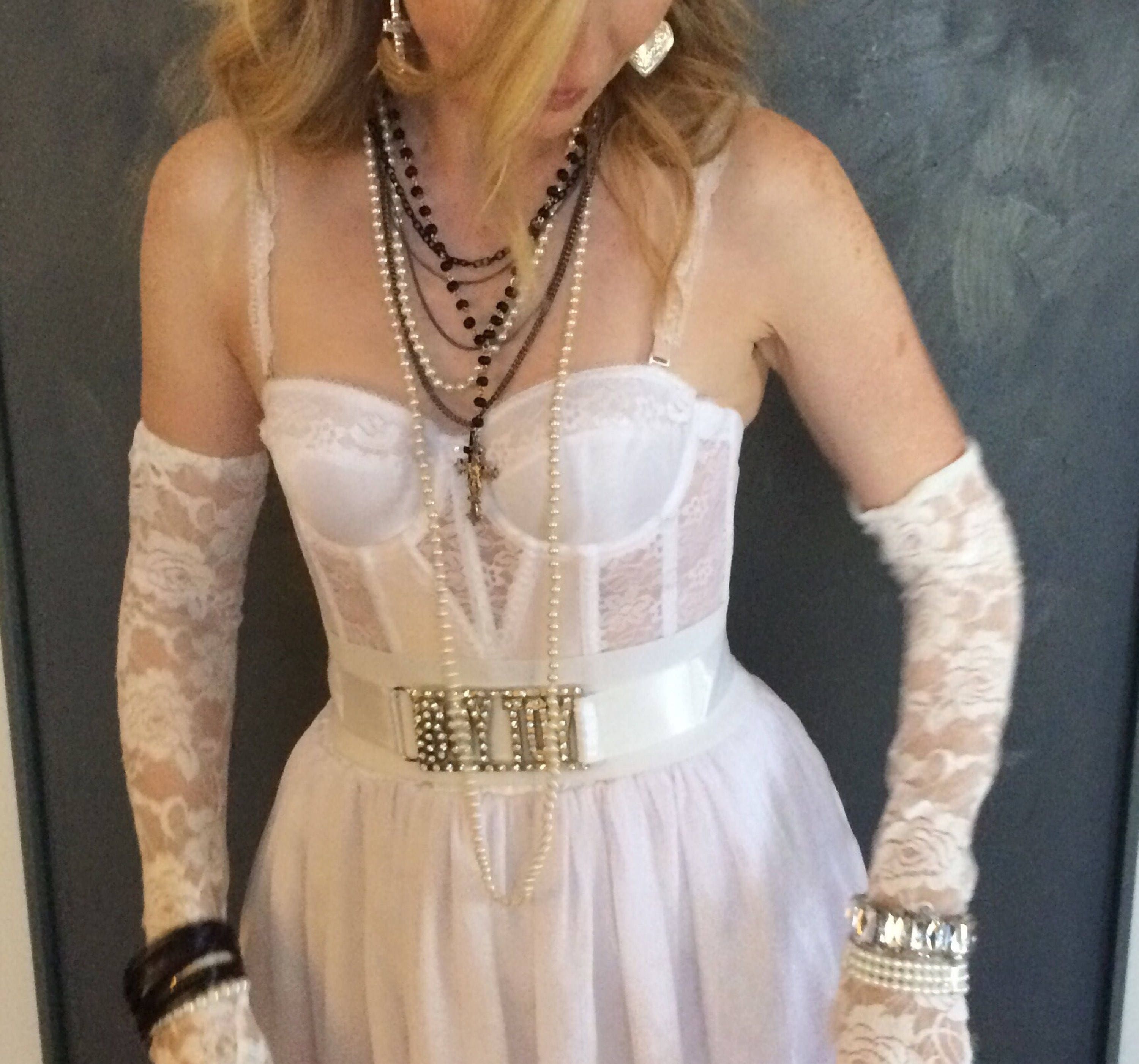 Madonna Costume With Accessories. Plus Sizes Available as Well. -   Finland