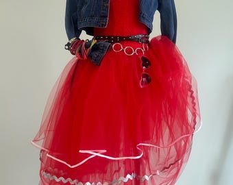 Disfraz de Cyndi Lauper de los 80. Las chicas solo quieren divertirse.