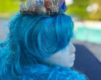Tiara de sirena: Arte para vestir con conchas y cristales
