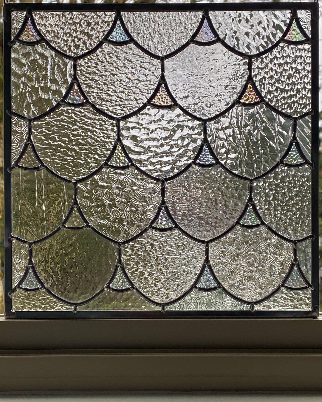 Handmade Mermaid Scales Stained Glass Valentines Gift - Etsy