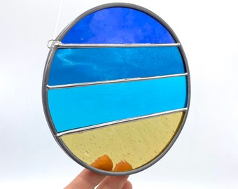 Made to order Blue Horizon Stained Glass