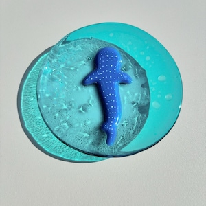 Bubbles Whale Shark Fused Glass Ring dish/dish Mother’s Day gift, Valentine’s Day gift gifts