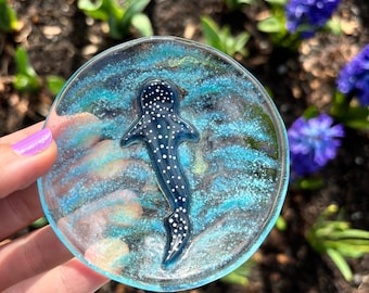 Whale Shark Fused Glass Ring dish/dish Mother’s Day gift, Valentine’s Day gift gifts