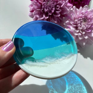 Ocean Fused Glass Ring dish image 1