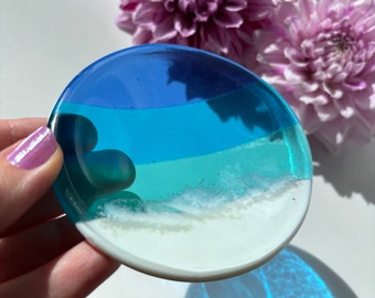 Ocean Fused Glass Ring dish