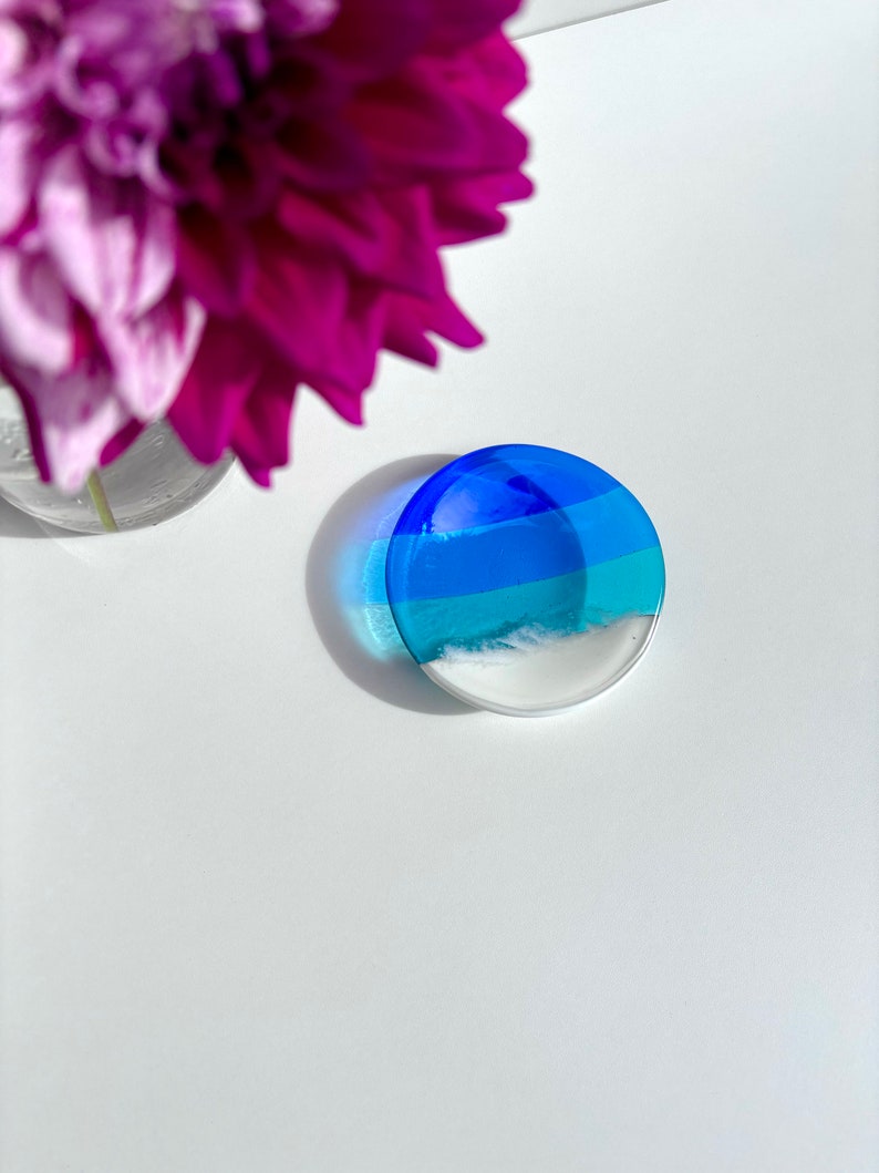 Ocean Fused Glass Ring dish image 9