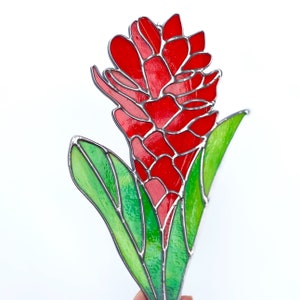 made to order Red Ginger Stained Glass image 3