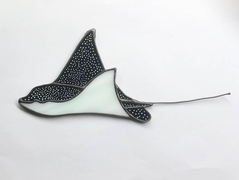 Made to order Spotted Eagle Ray Stained Glass image 1