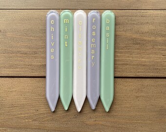 Herb Plant Name Stakes Set of 5