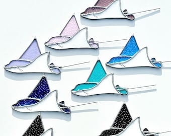 Spotted Eagle Ray Stained Glass