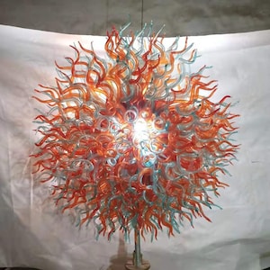 Hand Blown Glass Tree Sculpture: Outdoor Garden Art Decoration
