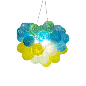 Modern custom design blown glass bubble chandelier dining room decoration