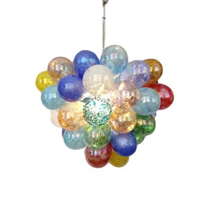 Colorful hand blown art glass Bubbles Lighting custom design dining room light decoration