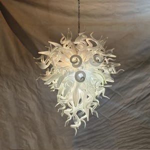 Modern hand made art blown glass chandelier dining room decoration art