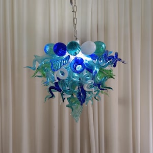 Colored glaze chandelier never fading for living room