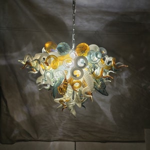 Custom color murano glass chandelier home lighting decoration