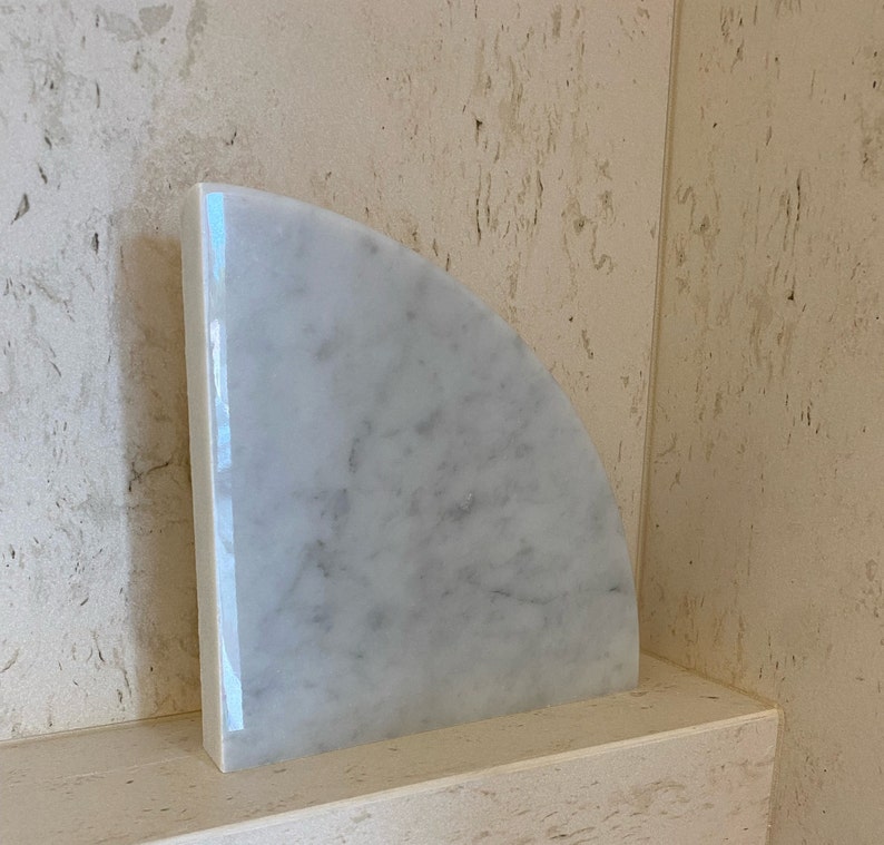 3cm White Carrara Marble Shower Corner Shelf Etsy