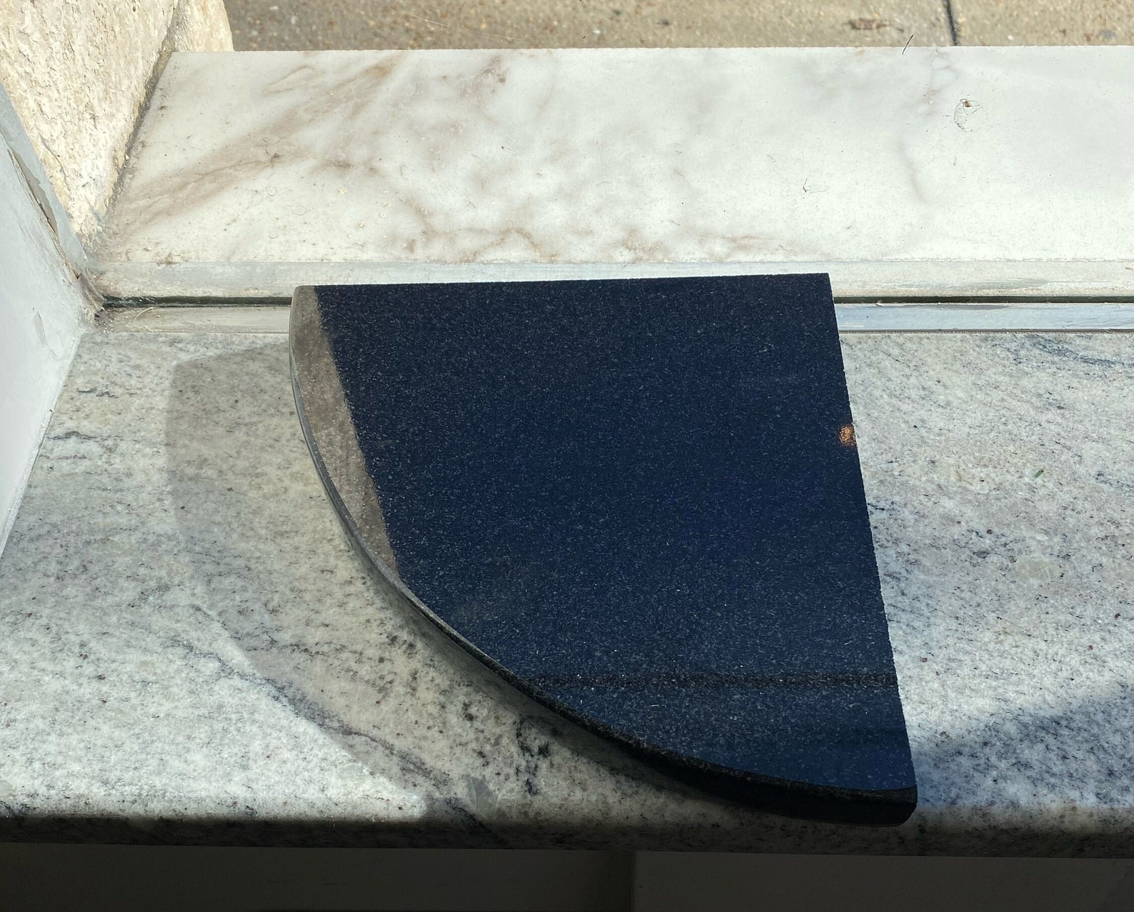 3cm Absolute Black Granite Shower Corner Shelf Etsy