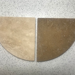 Premium 2CM X 9&quot; Travertine Natural Stone Shower Corner Shelf