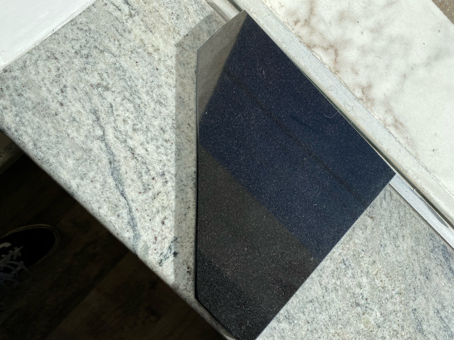 Absolute Black Granite Shower Corner Shelf 3/8 Diamond Etsy