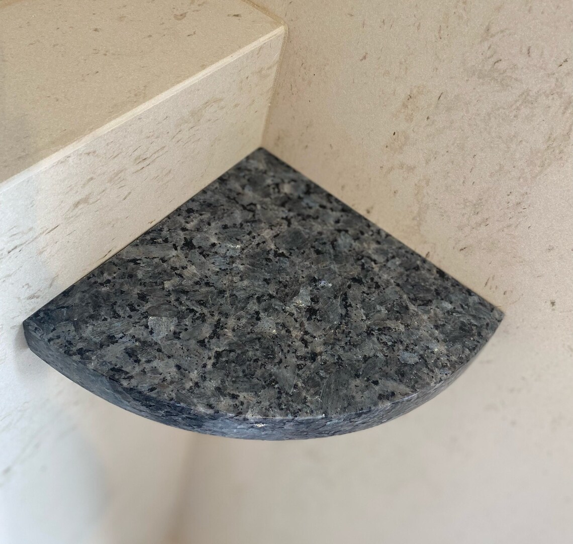 3cm Blue Pearl Granite Shower Corner Shelf Etsy