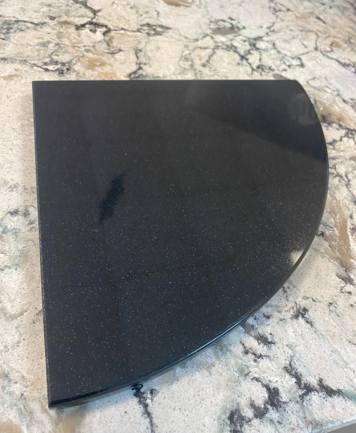 Absolute Black Granite Shower Corner Shelf 3/8 Etsy