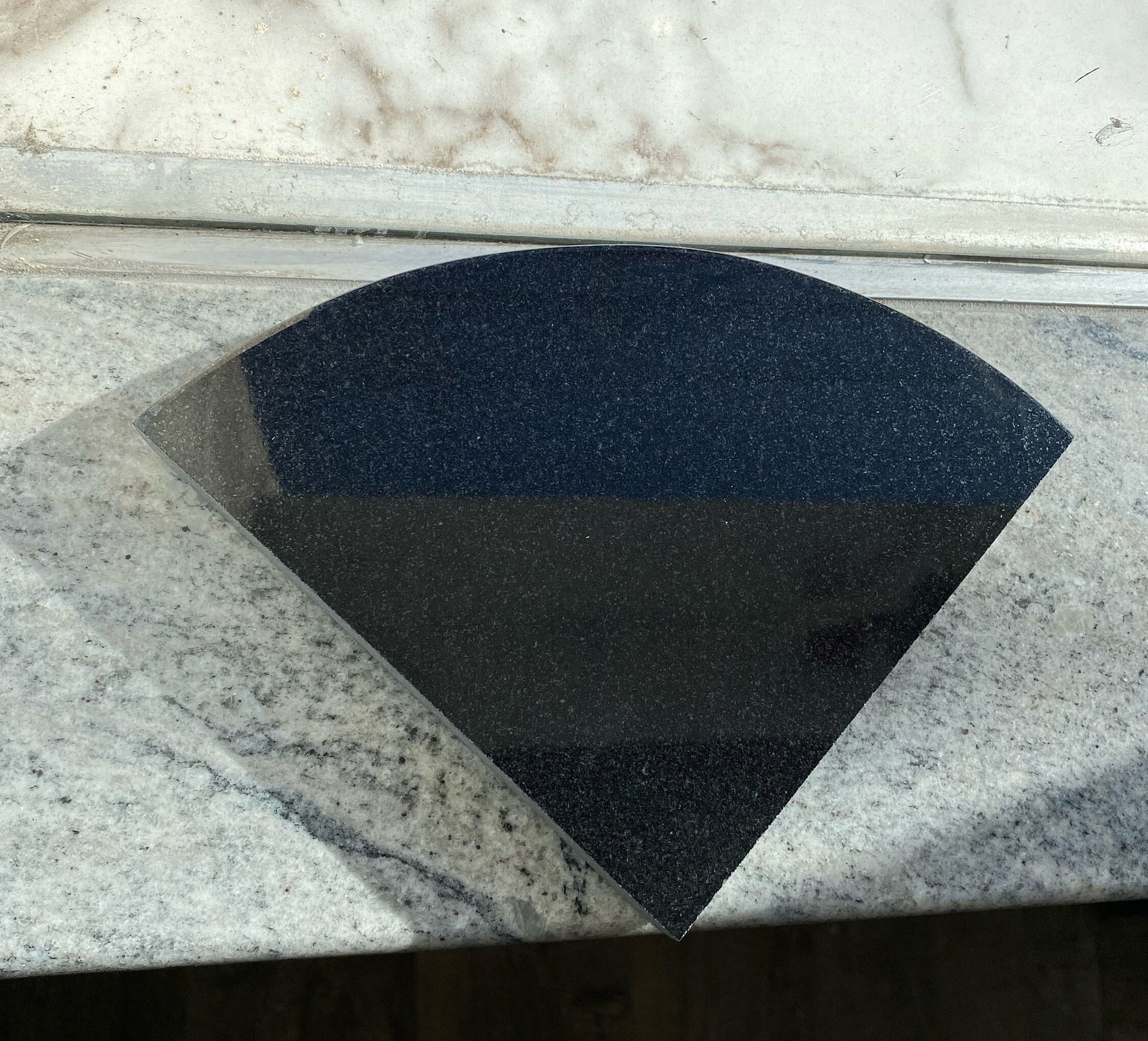 3cm Absolute Black Granite Shower Corner Shelf Etsy
