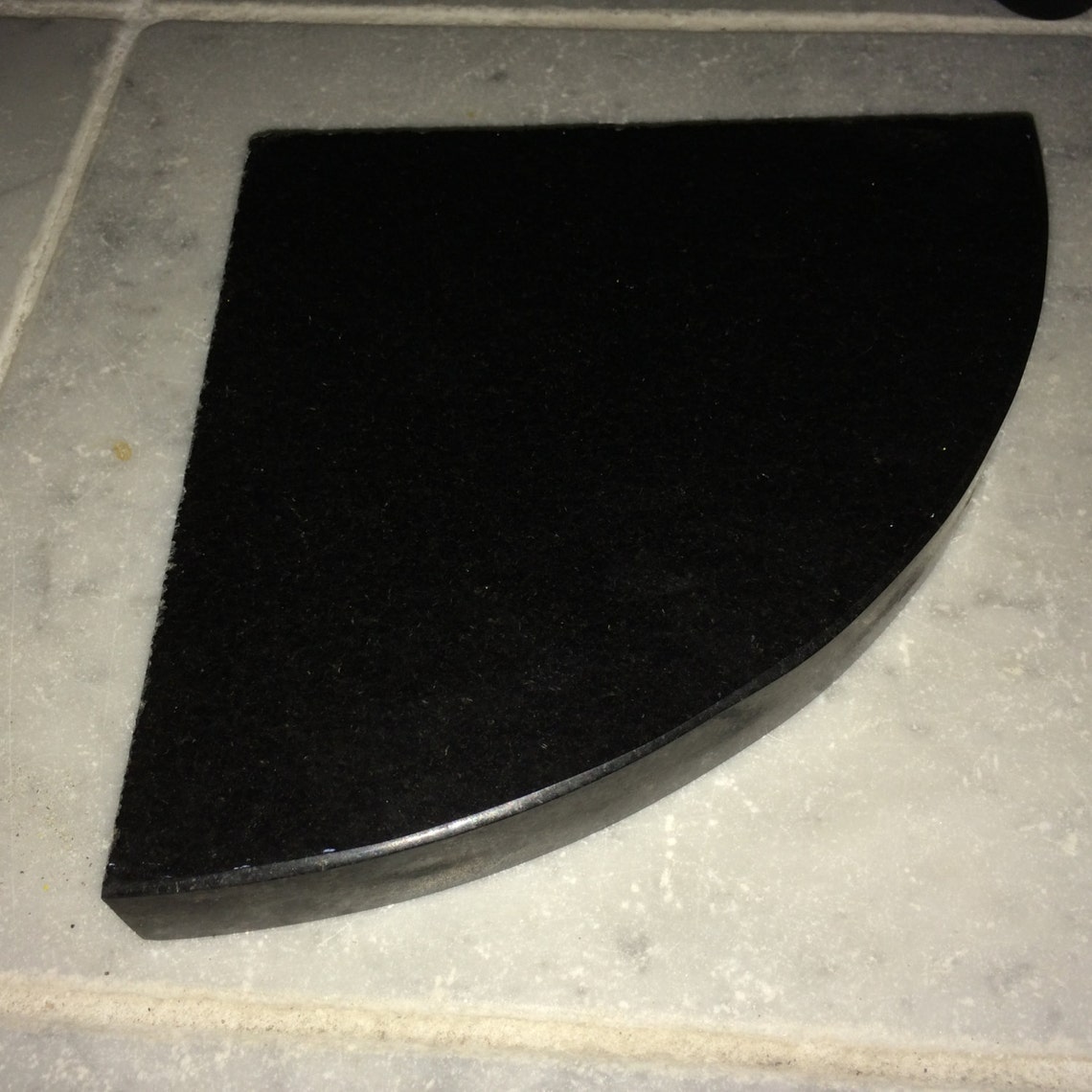 3cm Absolute Black Granite Shower Corner Shelf Etsy