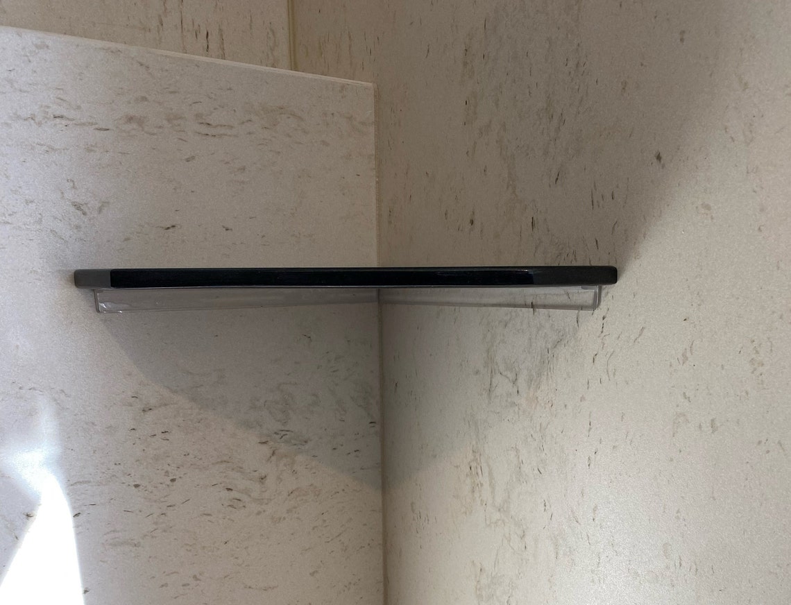 Absolute Black Granite Shower Corner Shelf 3/8 Diamond Etsy