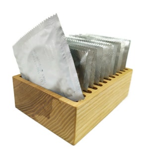 Wooden organizer for condoms - Line-12